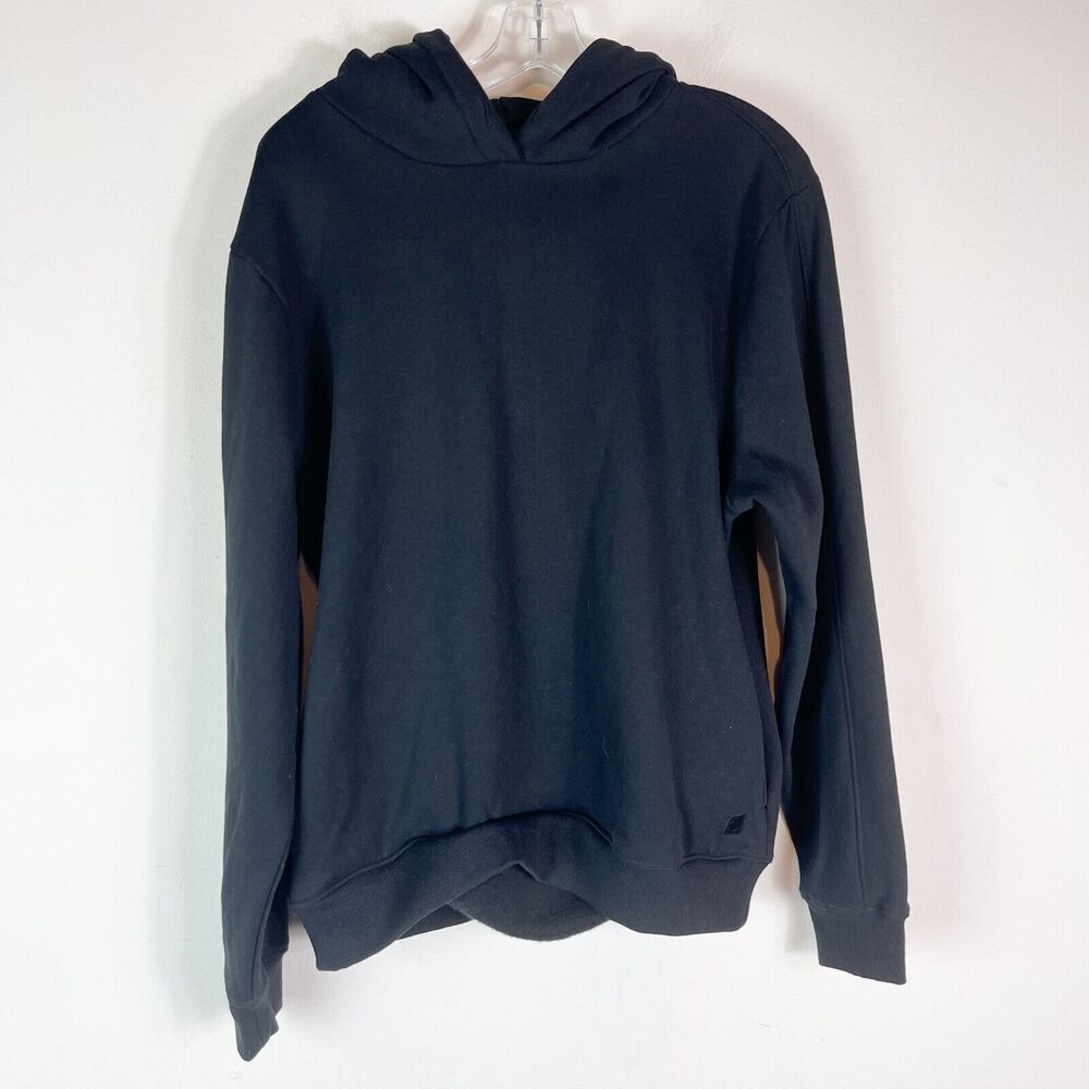 PTO Men's Long Sleeves Kangaroo Pocket Hoodie Black Size M